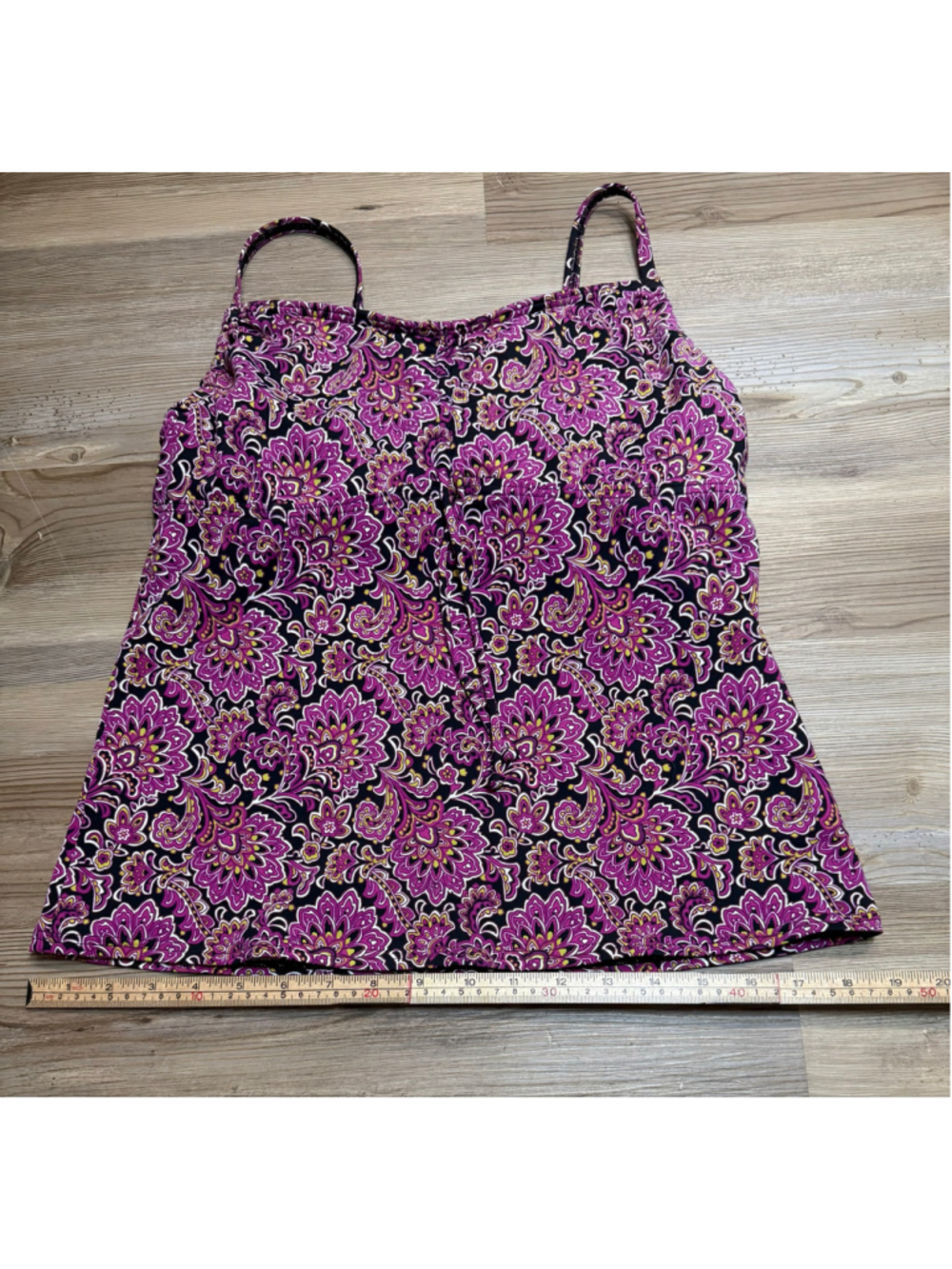 Women's Lands' End Paisley Print Tankini Swimsuit Set top Sz 10/bottoms Sz 8 - Picture 16 of 16